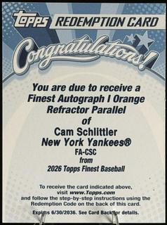Cam Schlittler