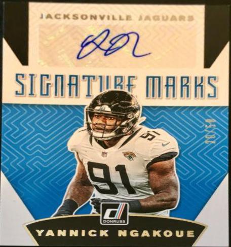 Yannick Ngakoue #SM 43 Football Cards 2019 Donruss Signature Marks Autographs