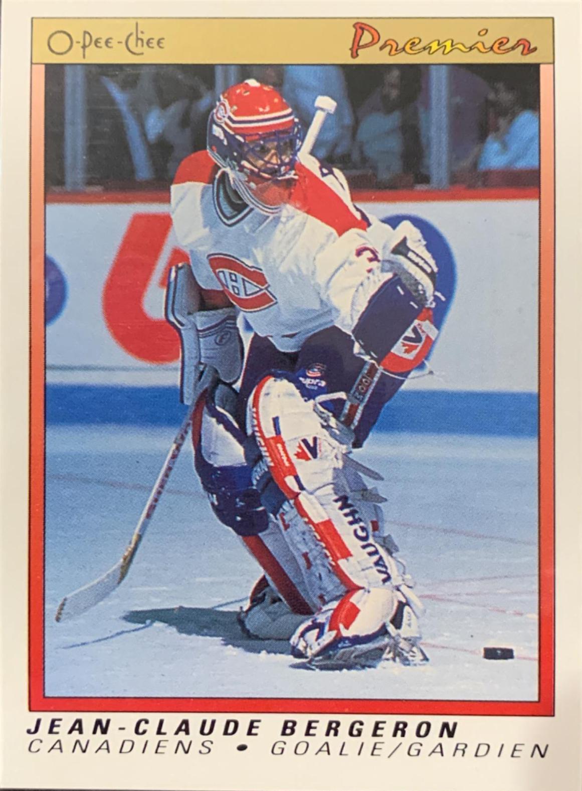 J. Claude Bergeron #4 Hockey Cards 1990 O-Pee-Chee Premier
