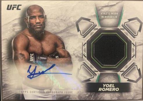 Yoel Romero #KA-YR Ufc Cards 2018 Topps UFC Knockout Autographs