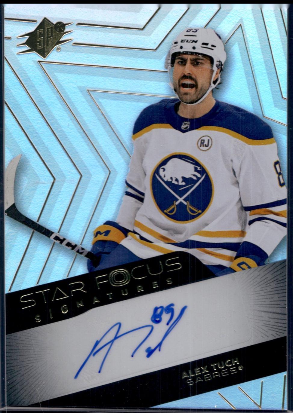 Alex Tuch #SF-AT Hockey Cards 2024 SPx Star Focus Signatures