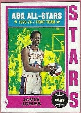 James Jones #260 Basketball Cards 1974 Topps