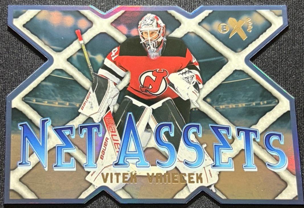 Vitek Vanecek #18 2023 Skybox E X 2000 Net Assets Hockey