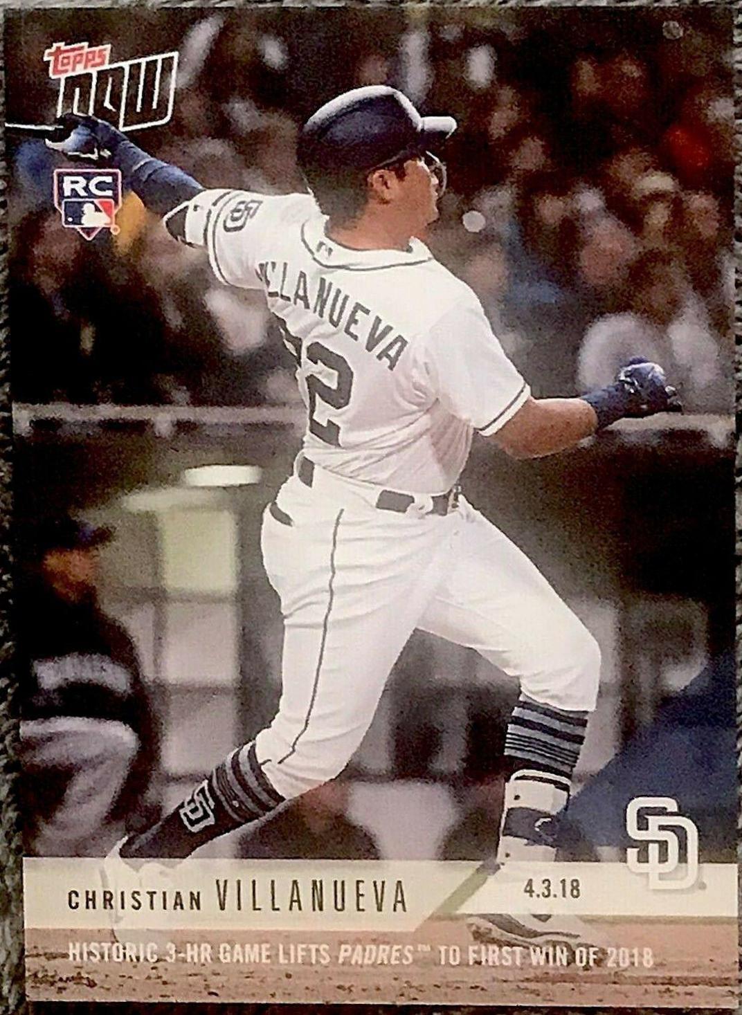 Christian Villanueva #34 Baseball Cards 2018 Topps Now