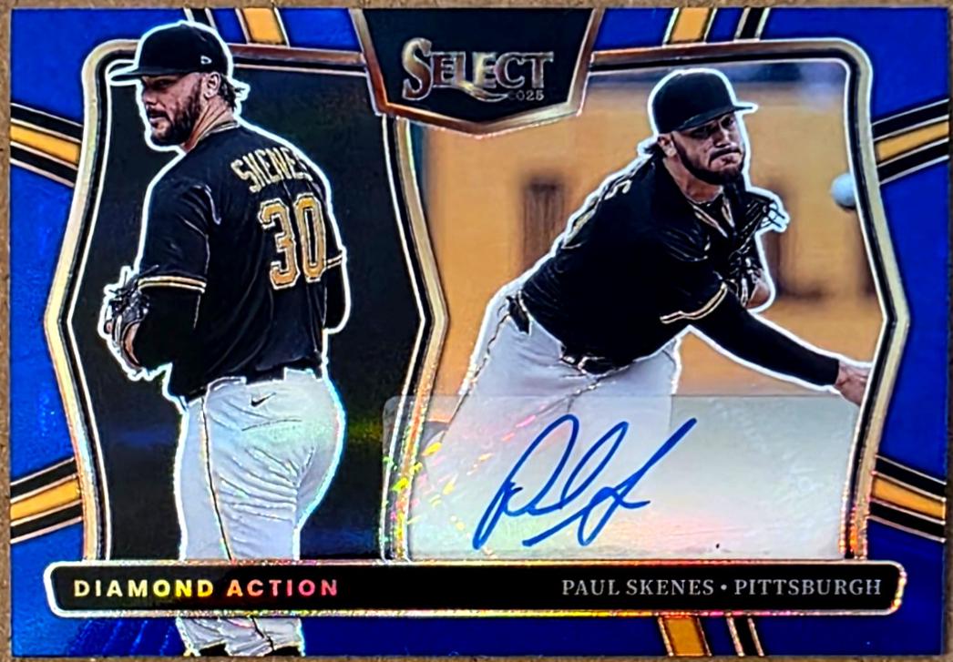 Paul Skenes [Blue] #DAS-PS Prices | 2025 Panini Select Diamond