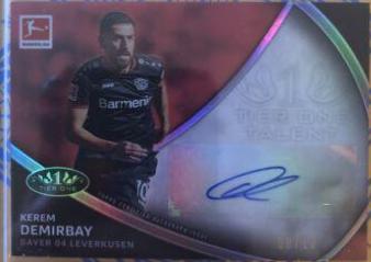 Kerem Demirbay #TT-KD 2021 Topps Tier One Bundesliga Talent Autographs Soccer