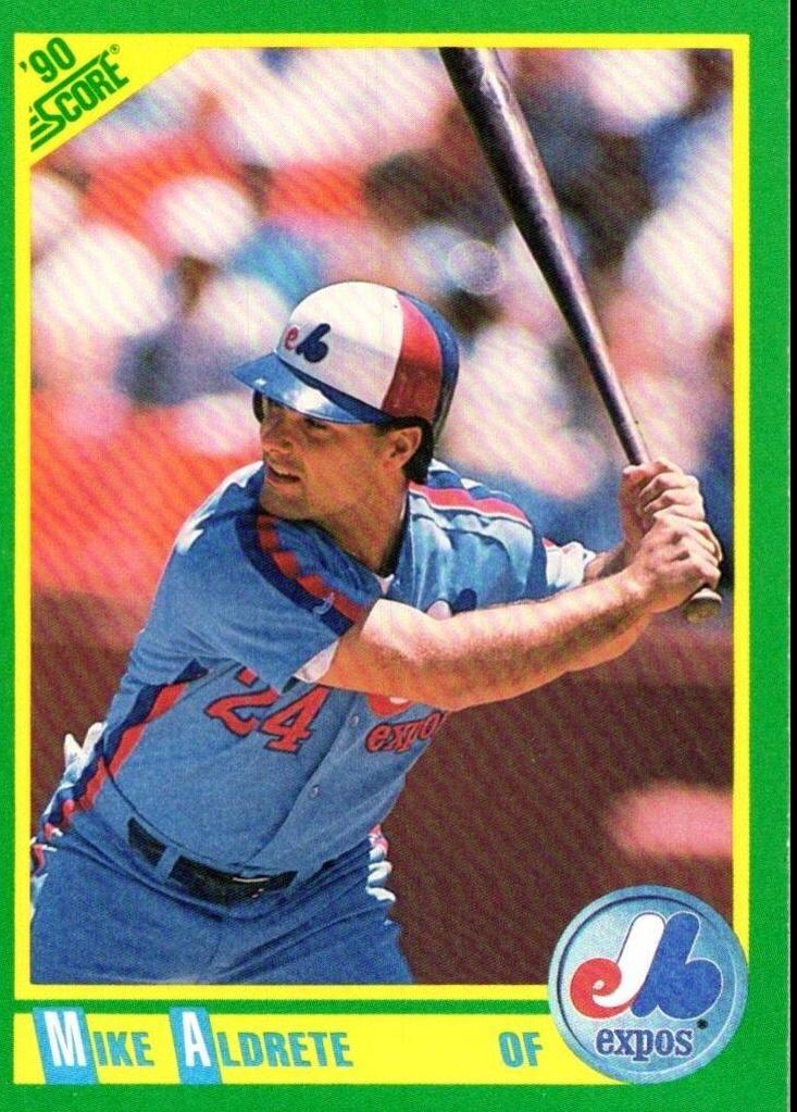 Mike Aldrete #220 Baseball Cards 1990 Score