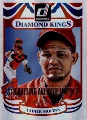 Yadier Molina #25 Baseball Cards 2014 Donruss