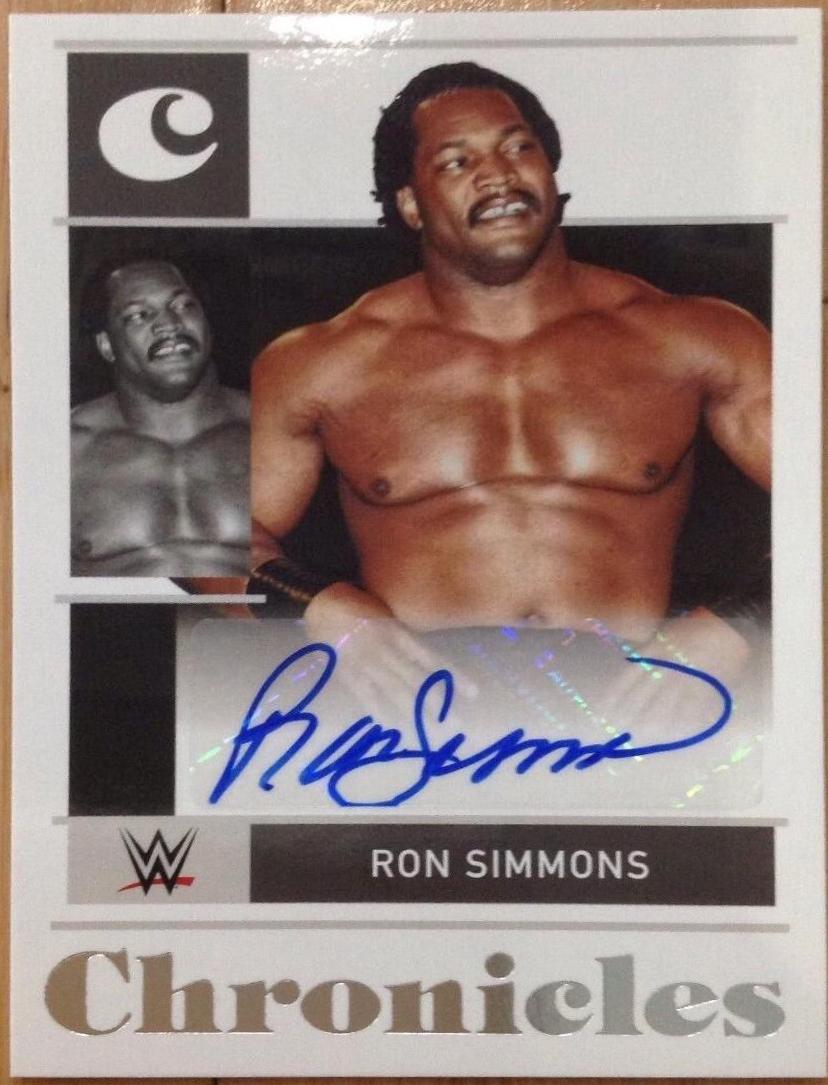 Ron Simmons #CS-RSM Wrestling Cards 2022 Panini Chronicles WWE Signatures
