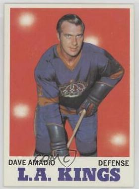 Dave Amadio #33 Hockey Cards 1970 Topps