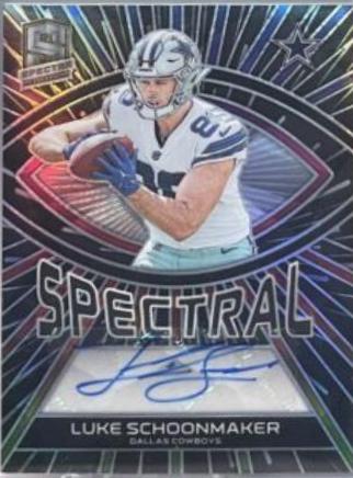 Luke Schoonmaker #16 Football Cards 2023 Panini Spectra Spectral Signature