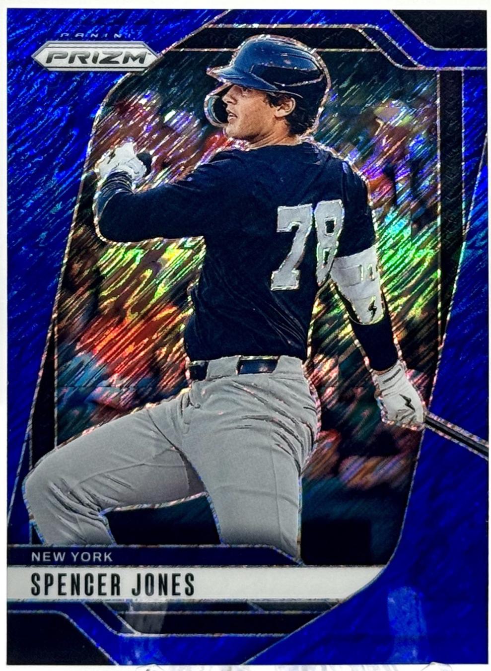 Spencer Jones [Blue Shimmer Prizm] #96