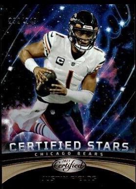 Justin Fields #CS-10 Football Cards 2023 Panini Certified Stars