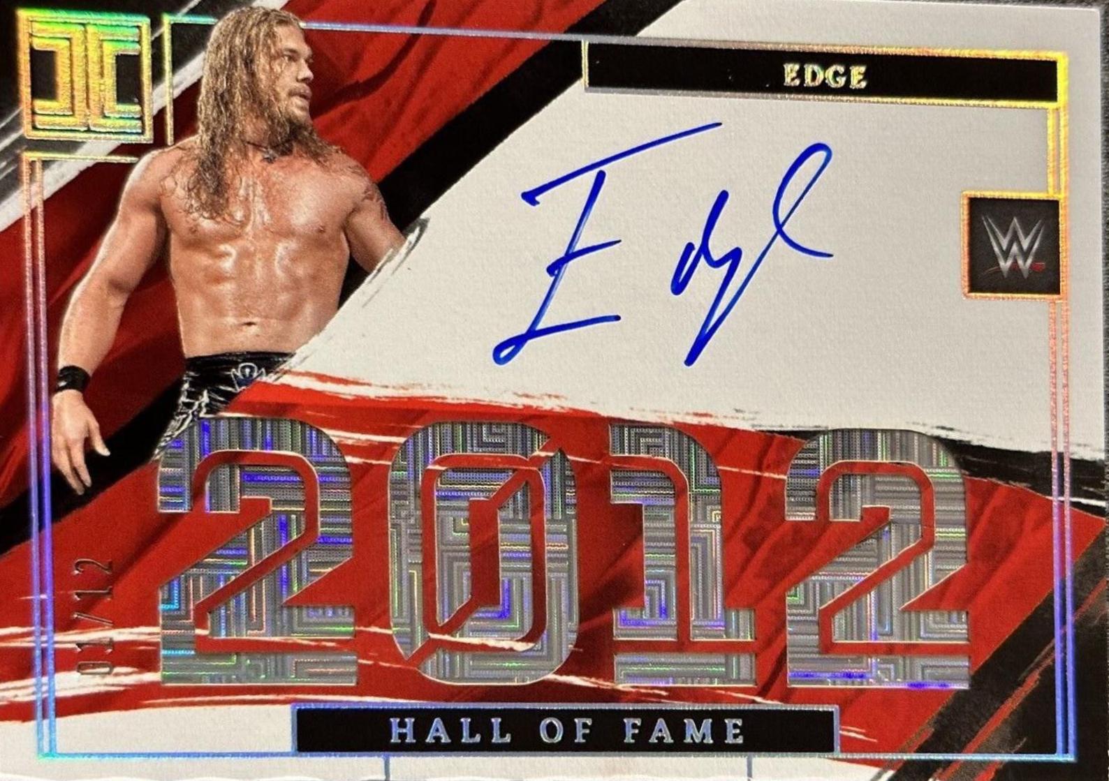 Edge Wrestling Cards 2022 Panini Impeccable WWE Hall of Fame Signatures