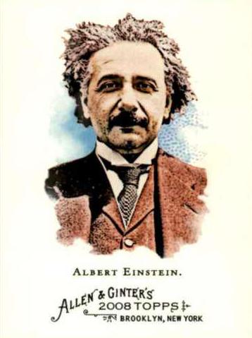 Albert Einstein #19 Baseball Cards 2008 Topps Allen & Ginter