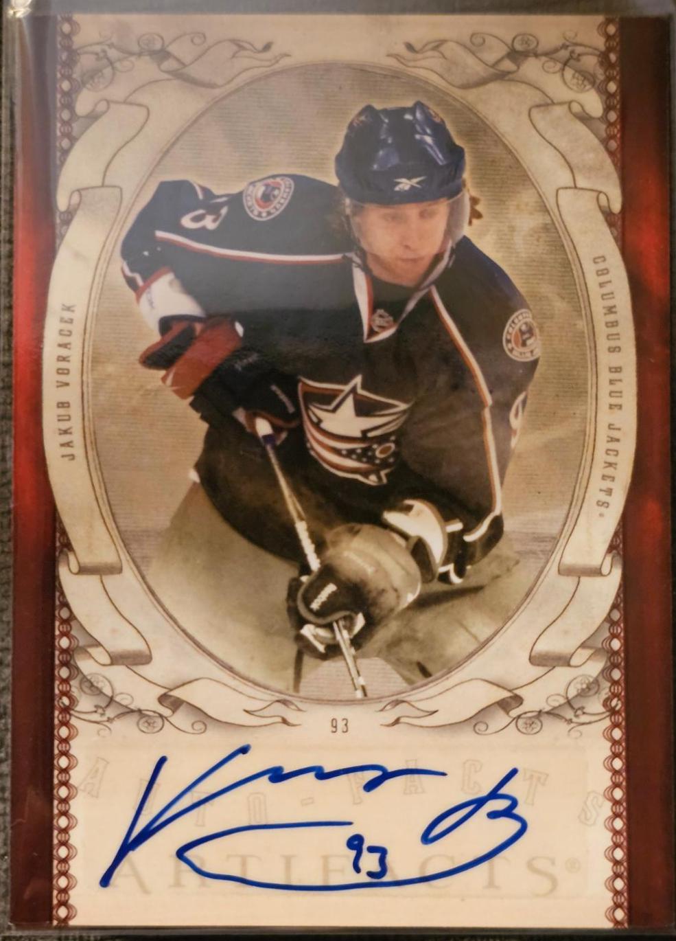 Jakub Voracek #AF-JV Hockey Cards 2010 Upper Deck Artifacts Autofacts