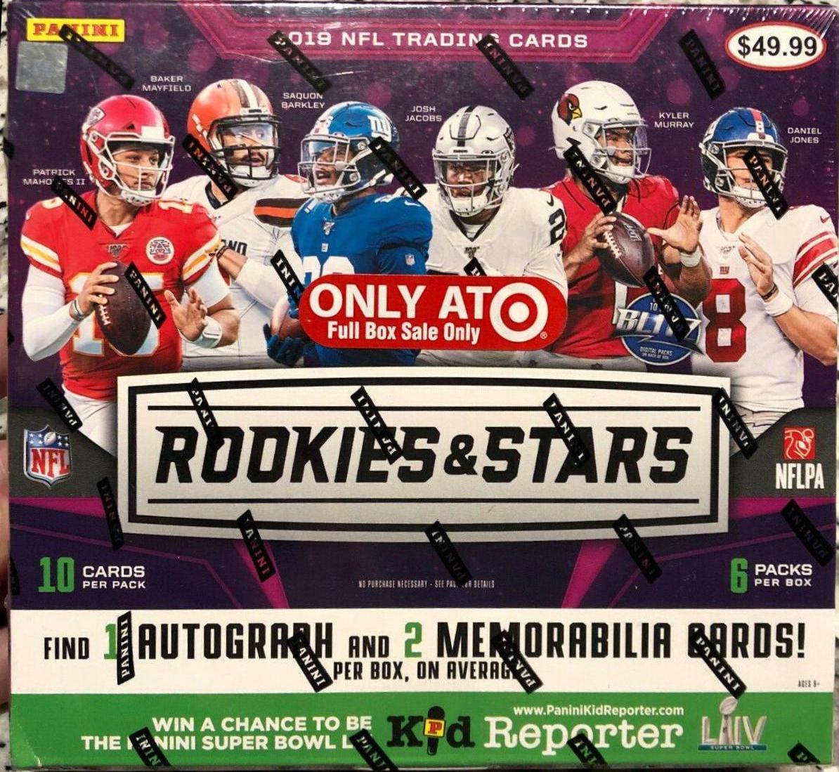 Retail Box Football Cards 2019 Panini Rookies & Stars