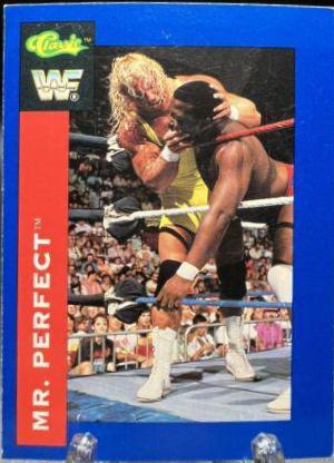 Mr. Perfect #107 Wrestling Cards 1991 Classic WWF