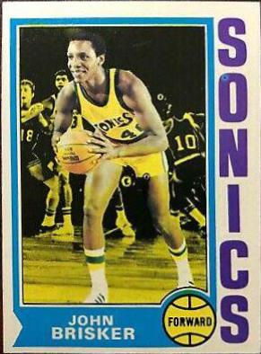 John Brisker #18 Basketball Cards 1974 Topps
