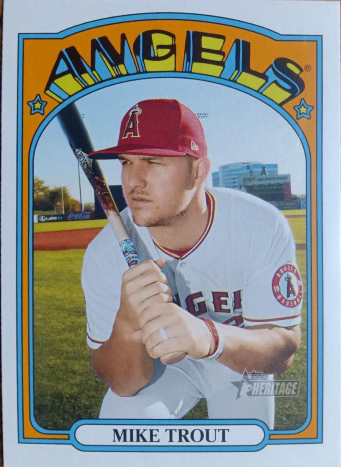 Mike Trout #169 Baseball Cards 2021 Topps Heritage