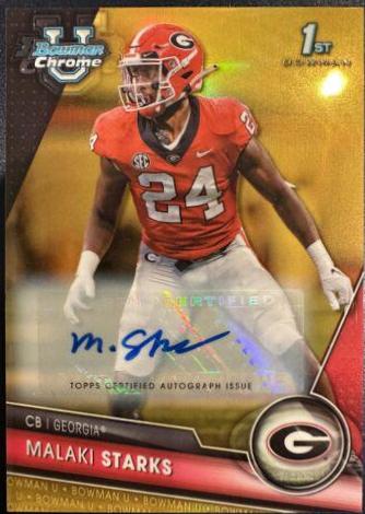 Malaki Starks [Autograph Gold] #55
