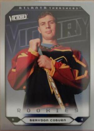 Braydon Coburn #298 Hockey Cards 2005 Upper Deck Victory