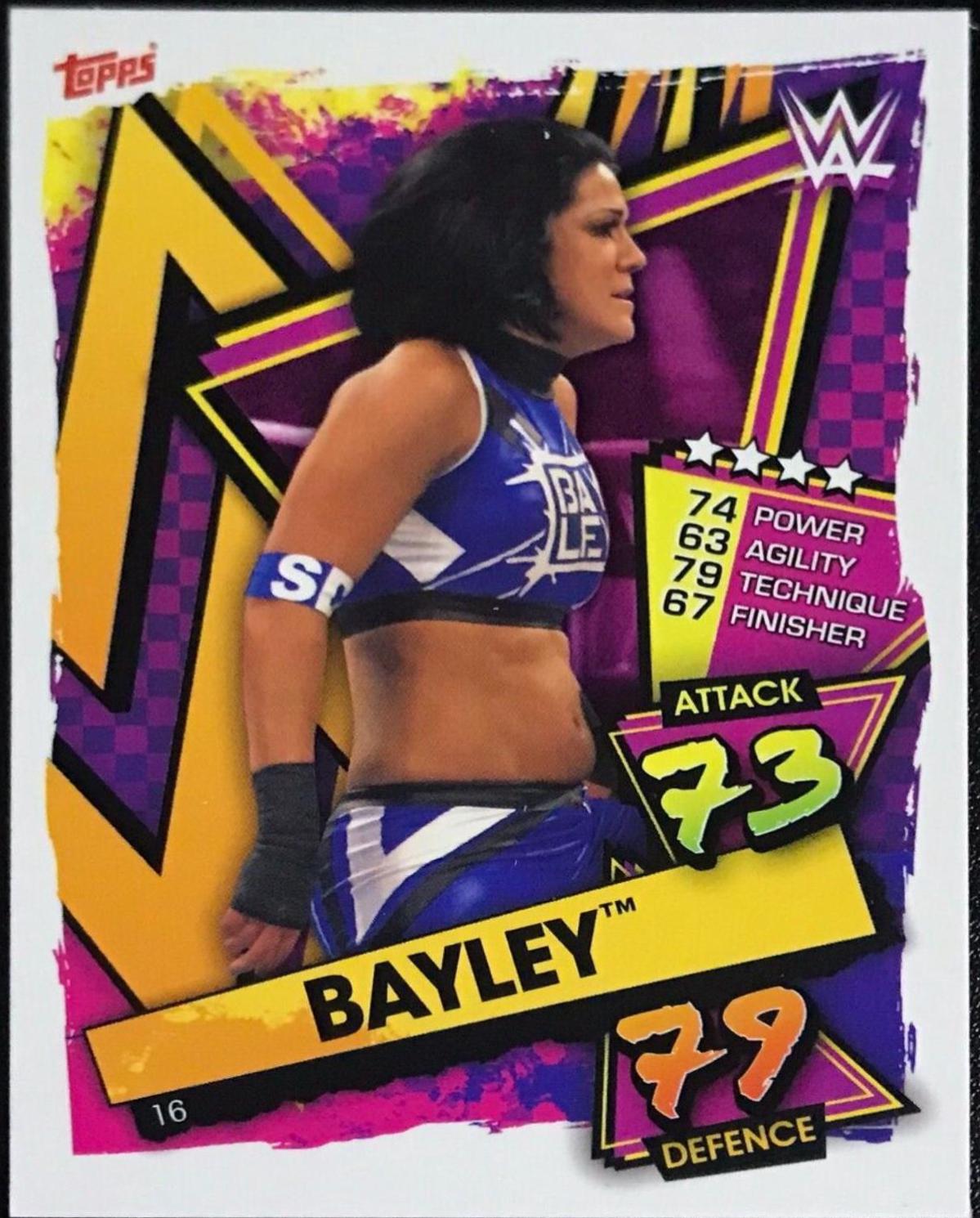 Bayley #16 Wrestling Cards 2021 Topps Slam Attax WWE