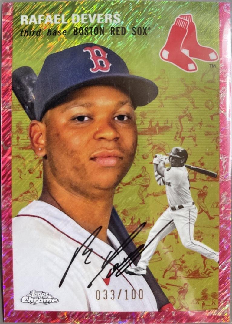 Rafael Devers [Cream Black Refractor] #299