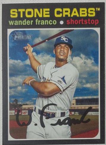 Wander Franco #1 Baseball Cards 2020 Topps Heritage Minor League