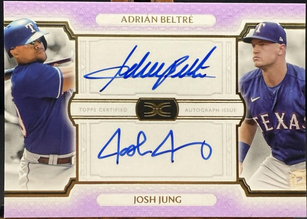 Adrian Beltre / Josh Jung [Purple] #DAC-BJ