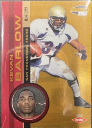 Kevan Barlow #292 2001 Pacific Invincible Football