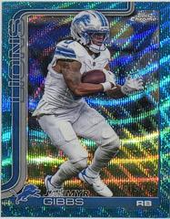 Jahmyr Gibbs [Aqua Wave Refractor] #101 Prices | 2025 Topps Chrome