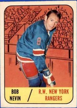 Bob Nevin #28 Hockey Cards 1967 Topps