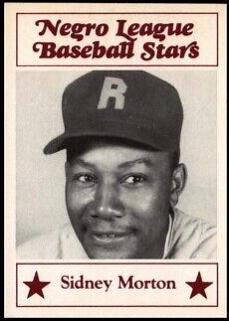 Sidney Morton #36 Baseball Cards 1986 Fritsch Negro League Baseball Stars
