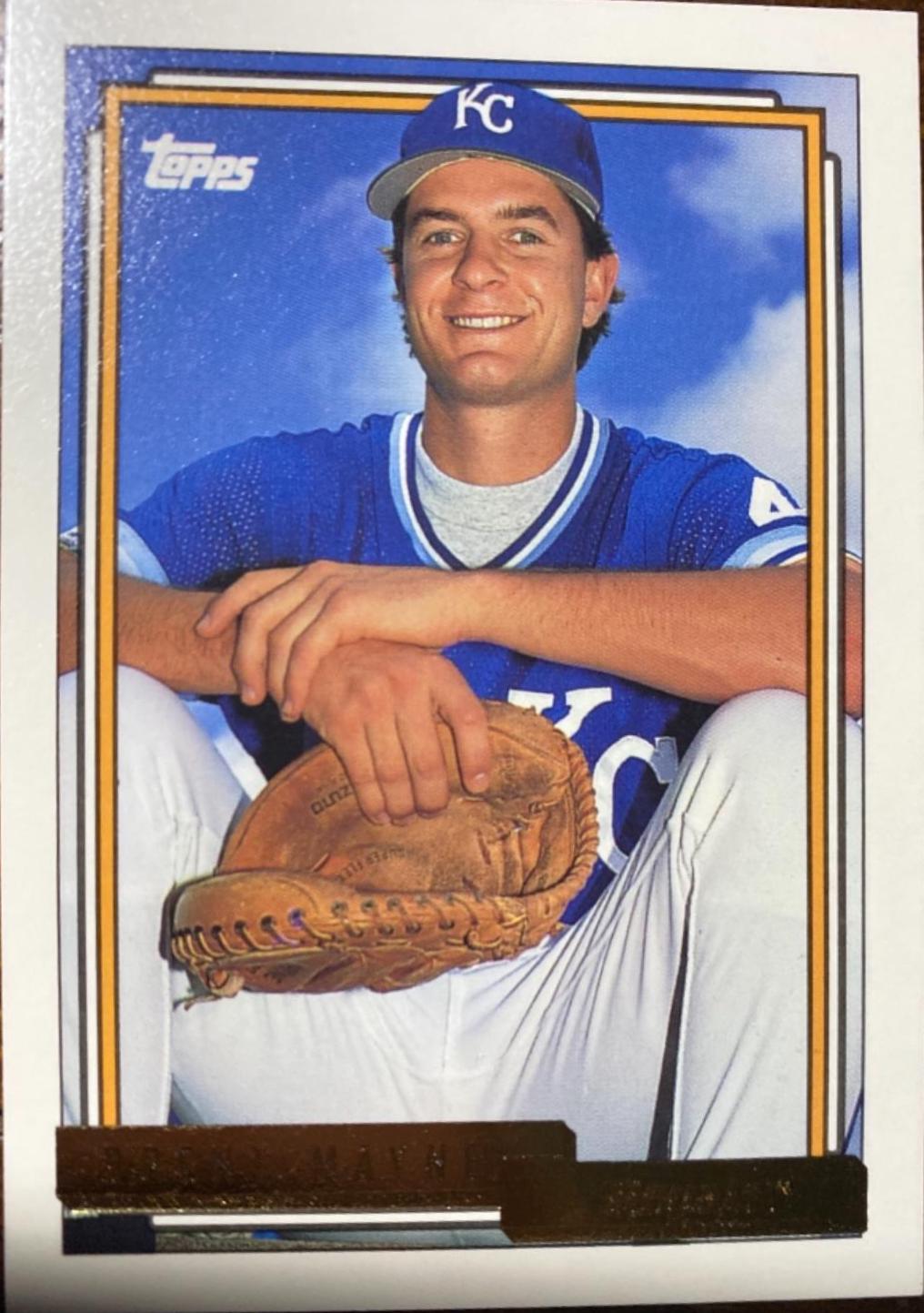 Brent Mayne #183 Baseball Cards 1992 Topps Gold