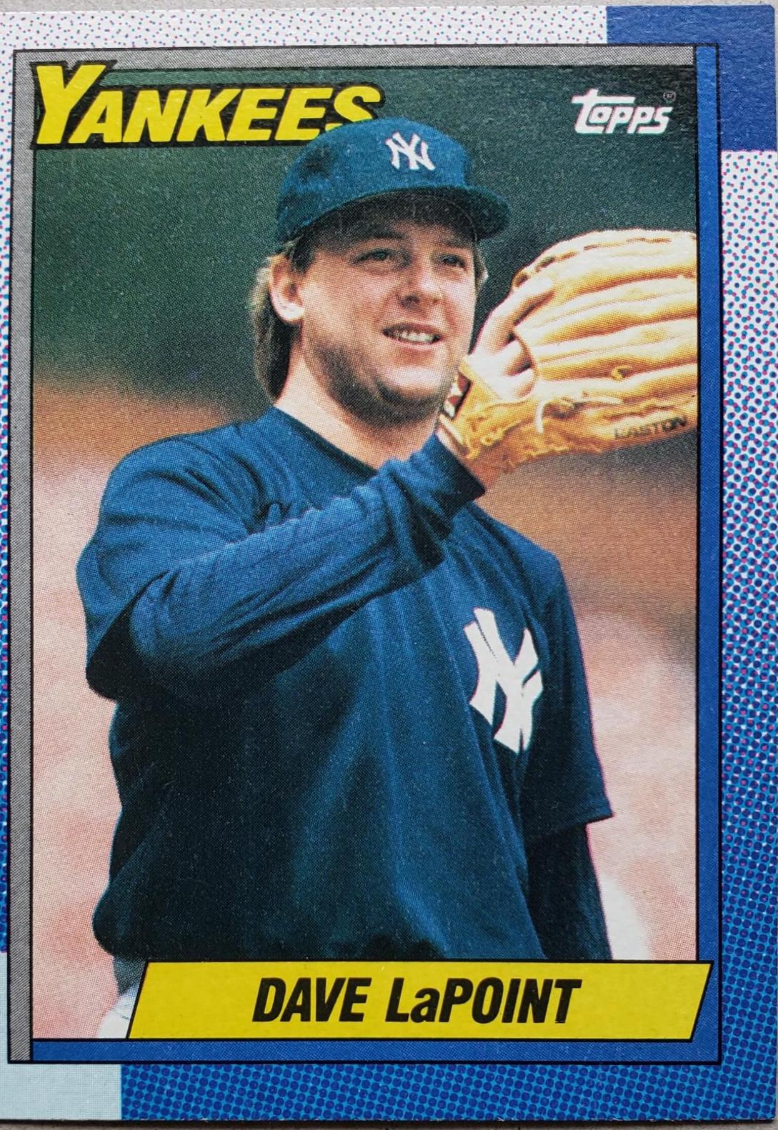 Dave LaPoint #186 Baseball Cards 1990 Topps