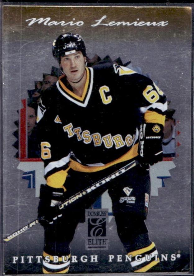 Mario Lemieux #109 1996-97 Donruss Elite Hockey