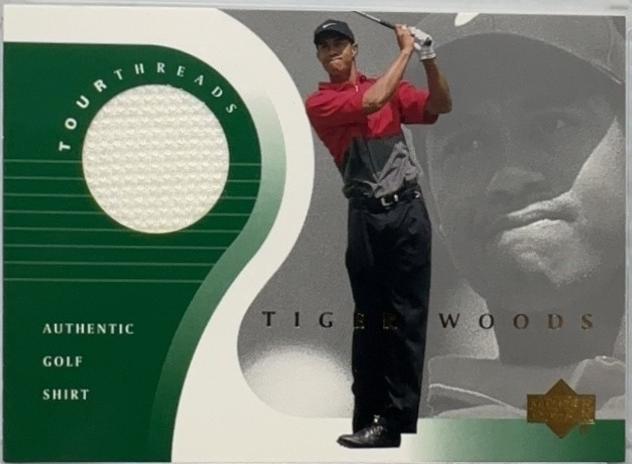 Tiger Woods #TT-TW Golf Cards 2001 Upper Deck Tour Threads