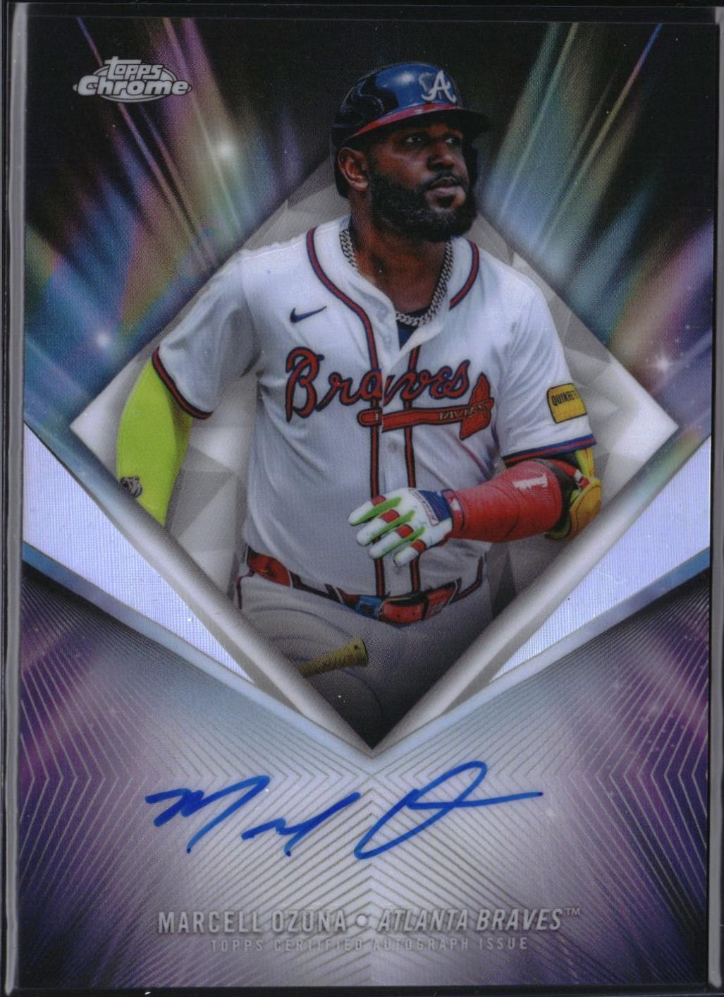 Marcell Ozuna #75D-OZ 2026 Topps Chrome Baseball 75th Diamond Autographs