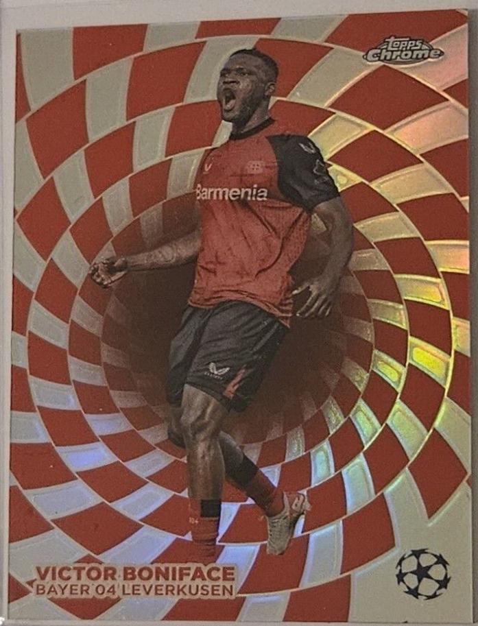 Victor Boniface #MG-7 Soccer Cards 2024 Topps UEFA Mindgame