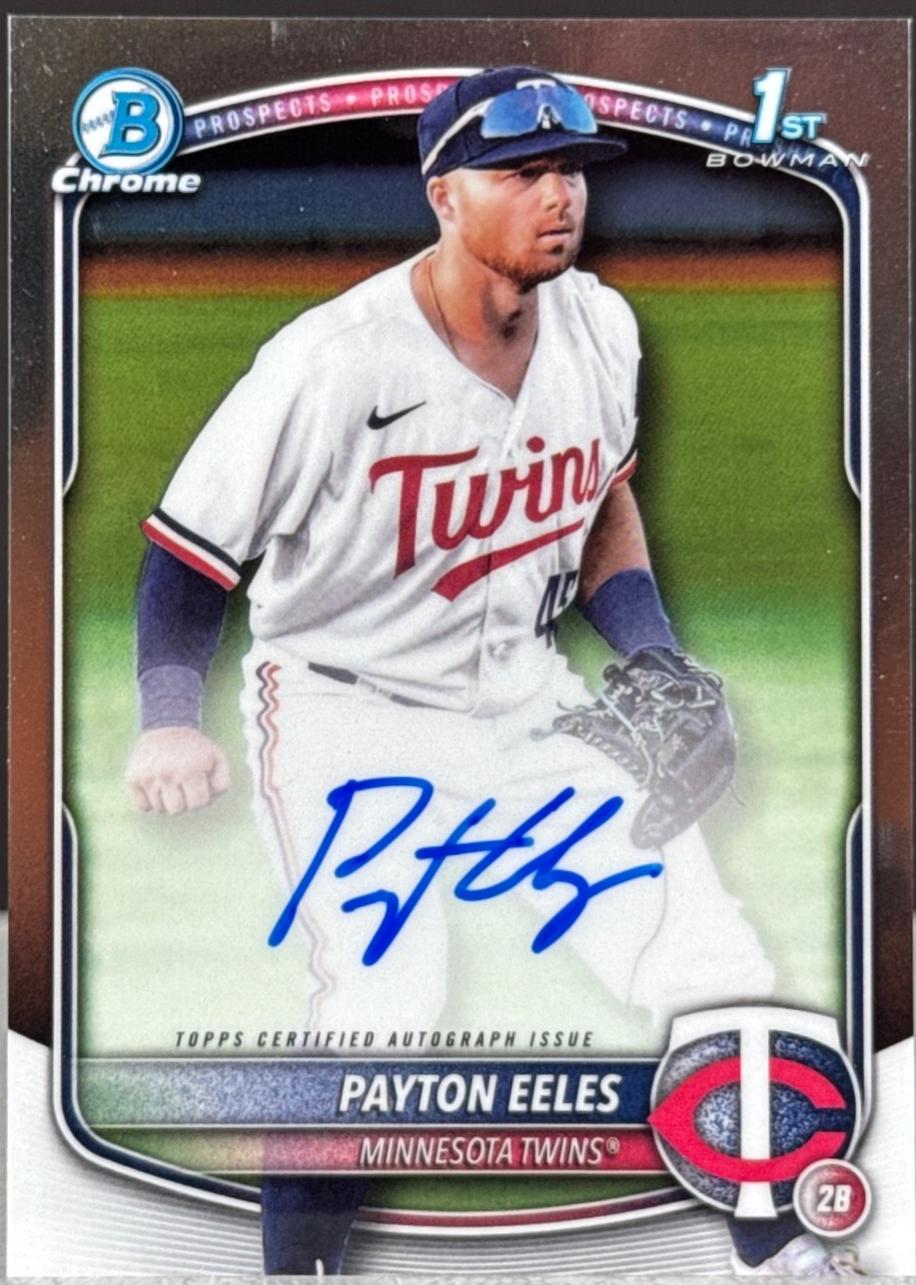 Payton Eeles #CPA-PE Baseball Cards 2025 Bowman Chrome Prospect Autograph