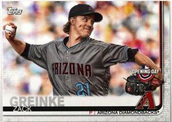 Zack Greinke #12 Baseball Cards 2019 Topps Opening Day
