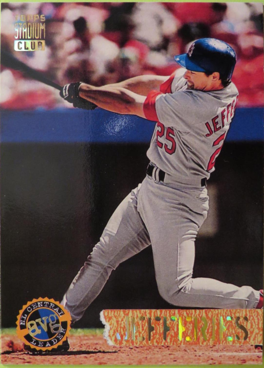 Gregg Jefferies #531 Baseball Cards 1994 Stadium Club