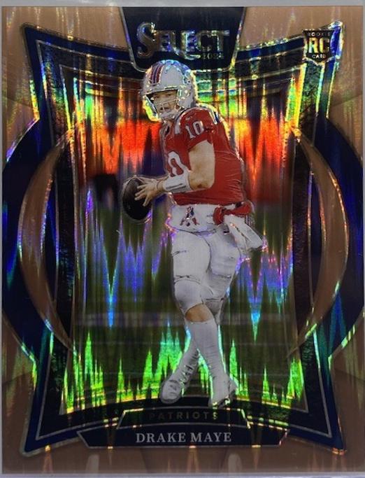 Drake Maye [Copper Prizm Shock] #27 Prices | 2024 Panini Select ...