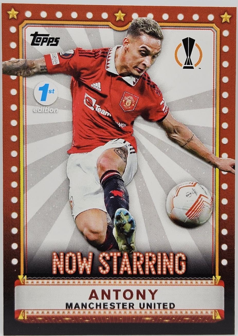 Antony #NS1-3 2022 Topps UEFA Club Competitions 1st Edition Now Starring