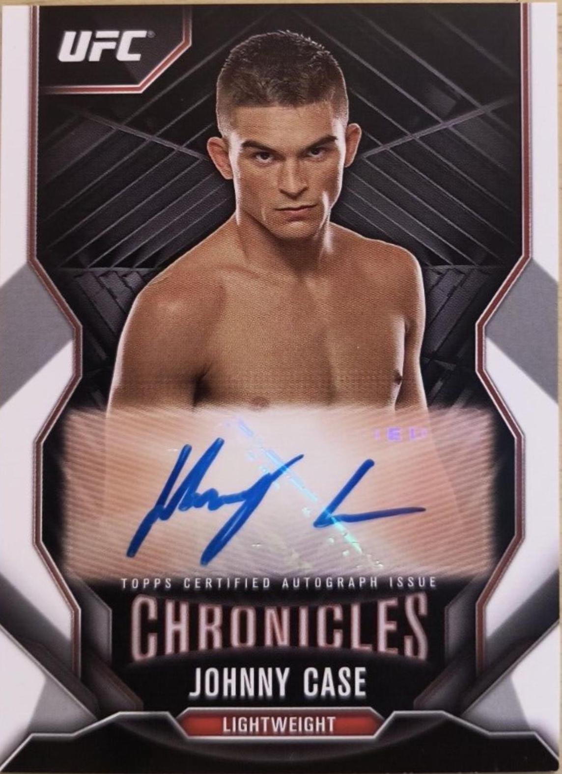 Johnny Case #CA-JC Ufc Cards 2015 Topps UFC Chronicles Autographs
