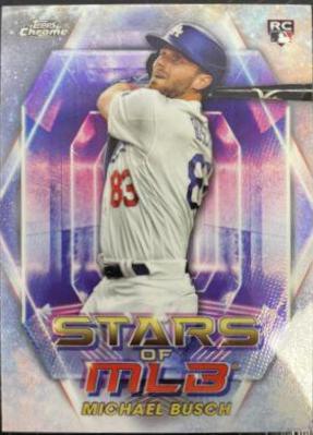Michael Busch #SMLBC-78 Baseball Cards 2023 Topps Update Stars of MLB Chrome