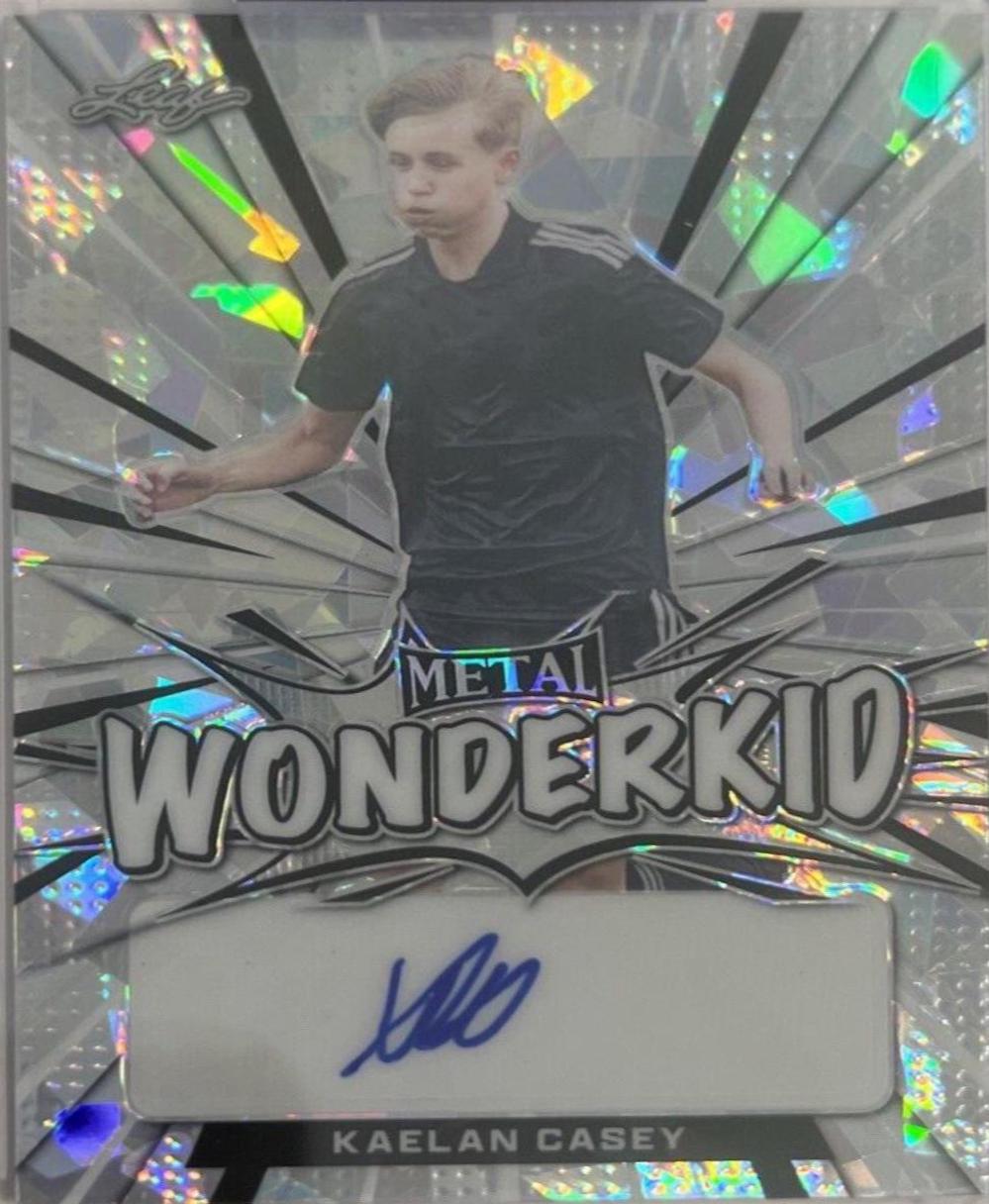 Kaelan Casey #WK-KC1 2022 Leaf Metal Wonderkid Autographs Soccer