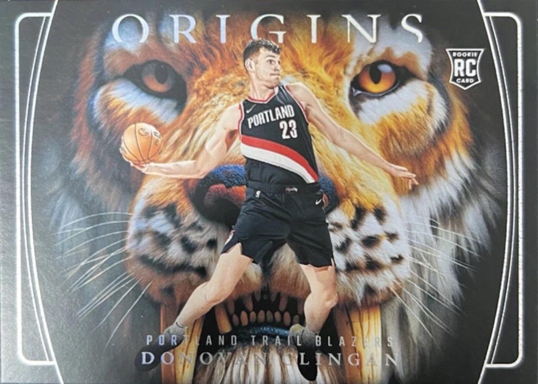 Donovan Clingan #2 Basketball Cards 2024 Panini Origins Saber Tooth Tiger Eyes