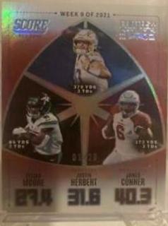 Elijah Moore, Justin Herbert, James Conner
